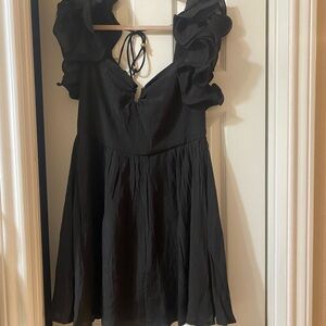 Hello molly black ruffled dress